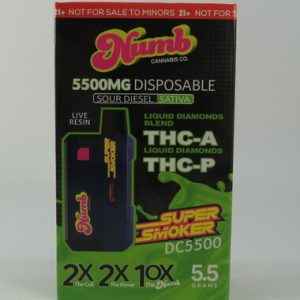 NUMB SOUR DIESEL THCA THCP DISPO 5.5G