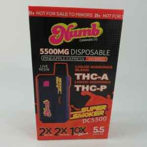 NUMB PINEAPPLE EXPRESS THCA THCP DISPO 5.5G