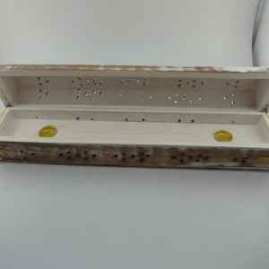 New Age White Washed Carved