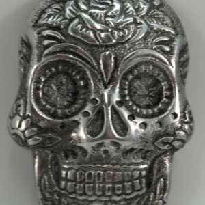 New Age Metal Burner Skull 4in