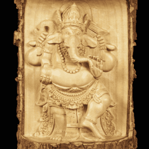 New Age Ganesh Wood