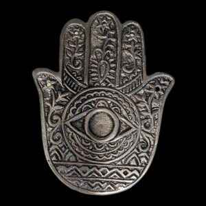 New Age Metal Burner Hamsa Hand 2PK