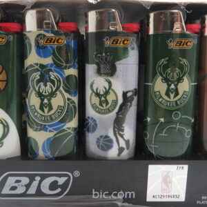 BIC LIGHTER MAXI TRAY MILWAUKEE BUCKS MLB 50CT