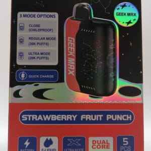GEEK MAX STRAWBERRY FRUIT PUNCH BX 5CT