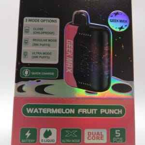 GEEK MAX WATERMELON FRUIT PUNCH BX 5CT