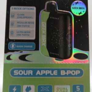 GEEK MAX SOUR APPLE B-POP BX 5CT