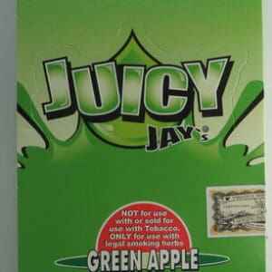 JUICY JAY 1 1/4 PAPERS GREEN APPLE BX 24CT