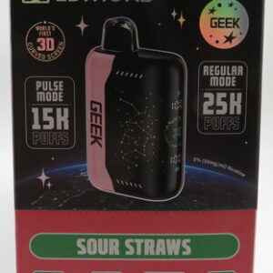 GEEK X EDITION SOUR STRAWS BX 5CT