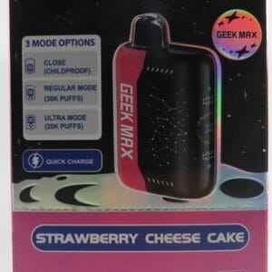 GEEK MAX STRAWBERRY CHEESE CAKE BX 5CT
