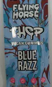 FLYING HORSE GUMMIES VEGAN THCP BLUE RAZZ 5PK