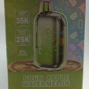 FOGER BIT 35K SOUR APPLE WATERMELON BX 5CT