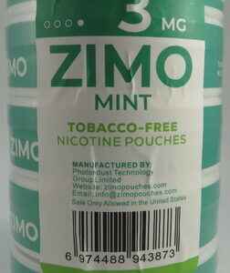 ZIMO POUCHES MINT 3MG ROLL 5CT