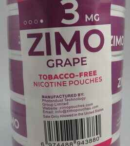 ZIMO POUCHES GRAPE 3MG ROLL 5CT
