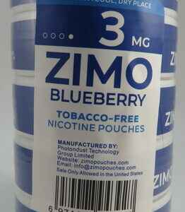 ZIMO POUCHES BLUEBERRY 3MG ROLL 5CT