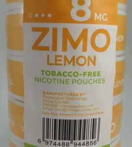 ZIMO POUCHES LEMON 8MG ROLL 5CT