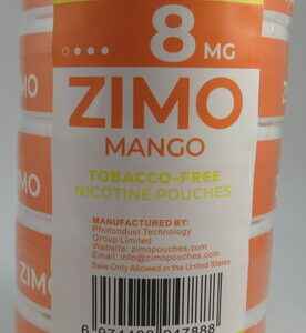 ZIMO POUCHES MANGO 8MG ROLL 5CT