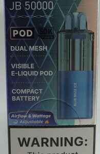 YOVO 50K POD BLUE RAZZ ICE BX 5CT