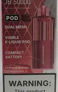 YOVO 50K POD SOUR STRAWBERRY BX 5CT