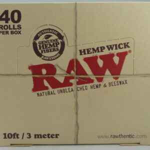 RAW HEMP WICK 10FT BX 40CT