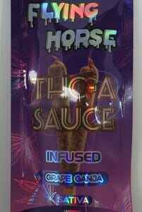 FLYING HORSE SAUCE PREROLL THCA GRAPE GANJA 2GM 2PK