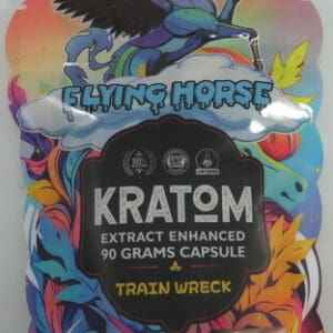 FLYING HORSE KRATOM CAPSULES TRAINWRECK 132CT 90G