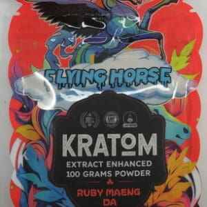 FLYING HORSE KRATOM POWDER RUBY MAENG DA 100G