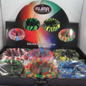 FUJIMA DIAMOND SILICONE ASHTRAY 5IN SA108 BX 6CT
