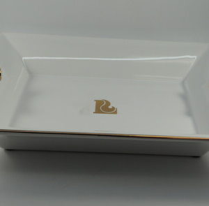 LUCIENNE WHITE SQUARE CIGAR ASHTRAY A275
