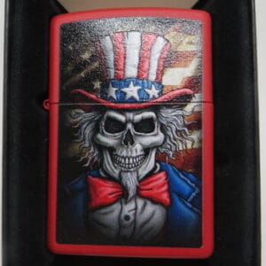 ZIPPO 46696 UNCLE SAM SKULL DESIGN