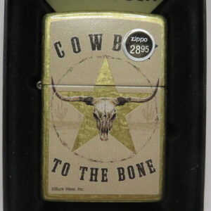 ZIPPO 48937 BUCK WEAR COWBOY TO THE BONE