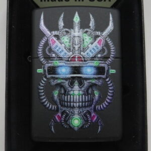 ZIPPO 48516 CYBER SKULL DESIGN