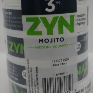 ZYN POUCHES MOJITO 3MG ROLL 5CT