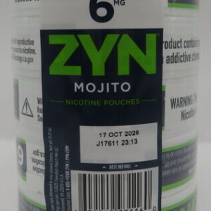 ZYN POUCHES MOJITO 6MG ROLL 5CT