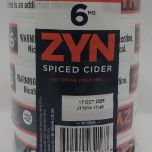 ZYN POUCHES SPICED CIDER 6MG ROLL 5CT