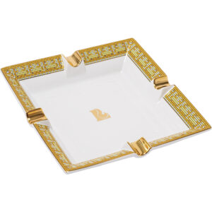 FUJIMA YELLOW TRIANGLE CIGAR ASHTRAY A260