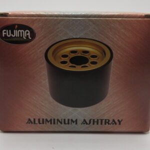 FUJIMA 3.3IN BLACK ALUMINUM ASHTRAY A289