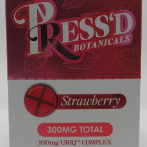 PRESS'D URIQ STRAWBERRY 100MG 3PK BX 10CT