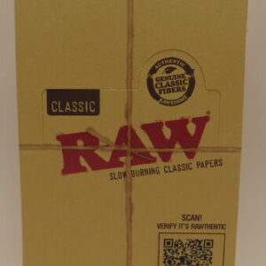 RAW CLASSIC PAPERS CONNOISSEUR 1 1/4 + TIPS 50PK BX 24CT