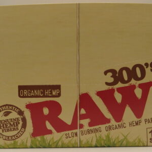 RAW ORGANIC HEMP PAPERS 300S 1 1/4 BX 40CT