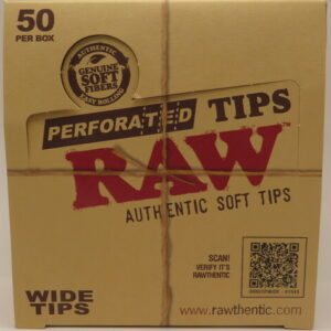 RAW PERFORATED TIPS WIDE 50PK BX 50CT