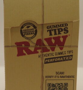 RAW TIPS GUMMED PERFORATED 33PK BX 24CT