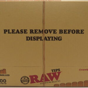 RAW TIPS PREROLLED TIN 100PK BX 6CT