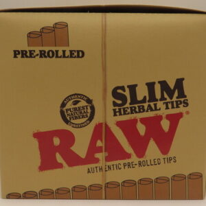 RAW PRE-ROLLED TIPS SLIM 21PK BX 20CT