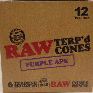 RAW TERP'D CONES PURPLE APE 1 1/4 6PK BX 12CT