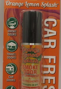 SMOKE ODOR CAR SPRAY ORANGE LEMON SPLASH 1OZ