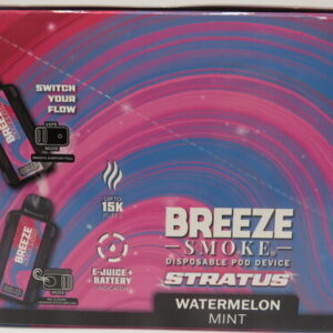 BREEZE STRATUS 15K WATERMELON MINT 0NIC BX 5CT