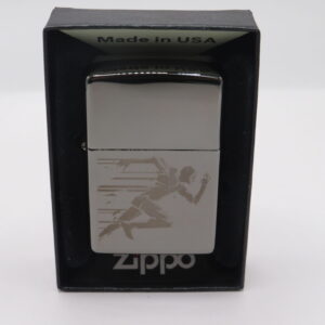 ZIPPO 48830 GEOMETRIC RUNNING MAN DESIGN