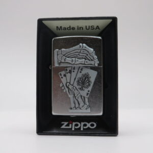 ZIPPO 49536 DEAD MAN'S HAND EMBLEM