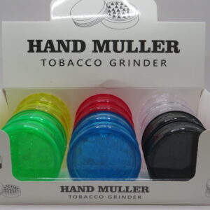 HAND MULLER PLASTIC TOBACCO GRINDER BX 12CT