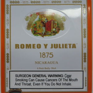 ROMEO Y JULIETA 1875 NICARAGUA PETIT BULLY TIN 6PK